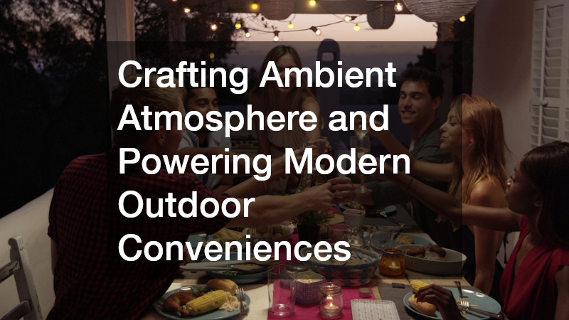 Crafting Ambient Atmosphere and Powering Modern Outdoor Conveniences