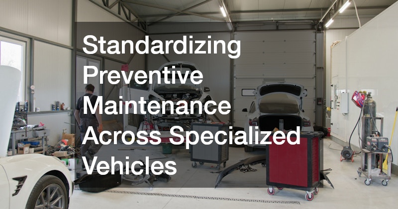 Standardizing Preventive Maintenance Across Specialized Vehicles
