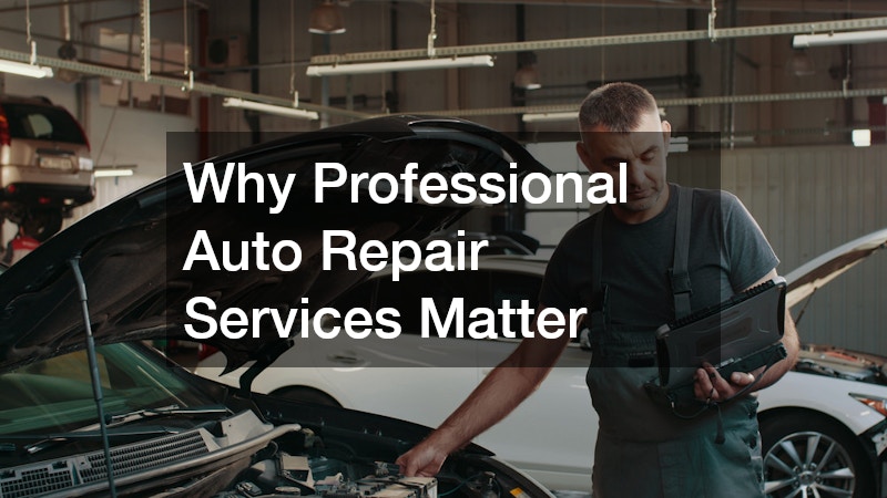 Why Professional Auto Repair Services Matter
