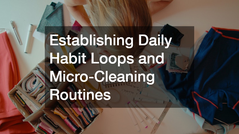 Establishing Daily Habit Loops and Micro-Cleaning Routines