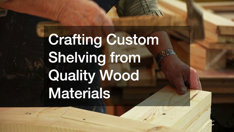 Crafting Custom Shelving from Quality Wood Materials