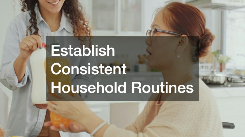 Establish Consistent Household Routines