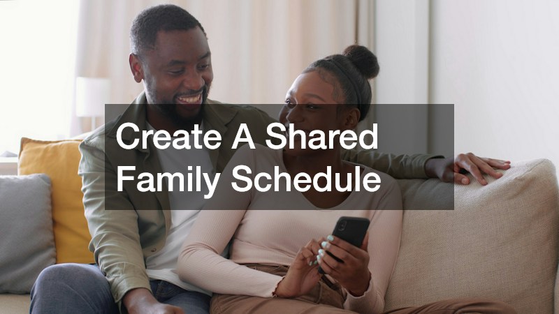 Create A Shared Family Schedule