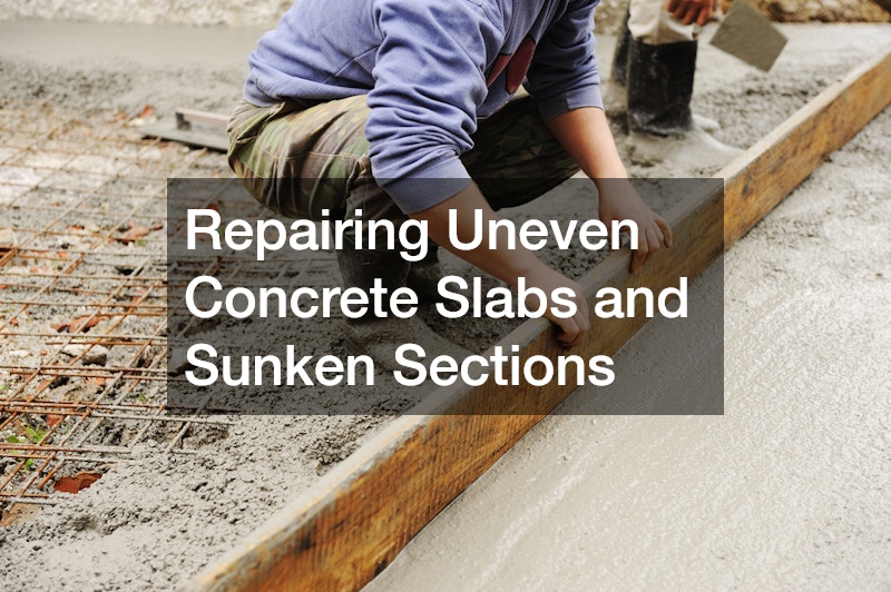 Repairing Uneven Concrete Slabs and Sunken Sections