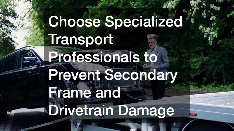 Choose Specialized Transport Professionals to Prevent Secondary Frame and Drivetrain Damage