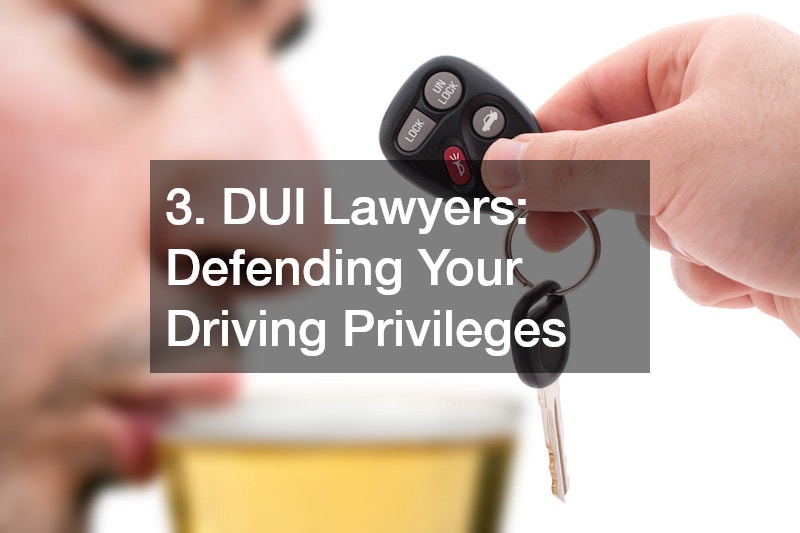 3. DUI Lawyers: Defending Your Driving Privileges