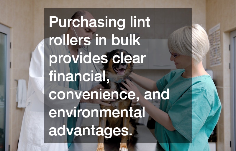 Purchasing lint rollers in bulk provides clear financial, convenience, and environmental advantages.