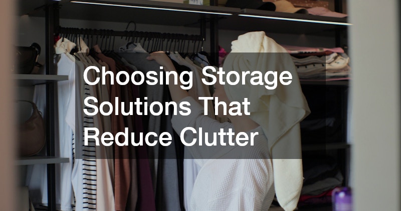 Choosing Storage Solutions That Reduce Clutter