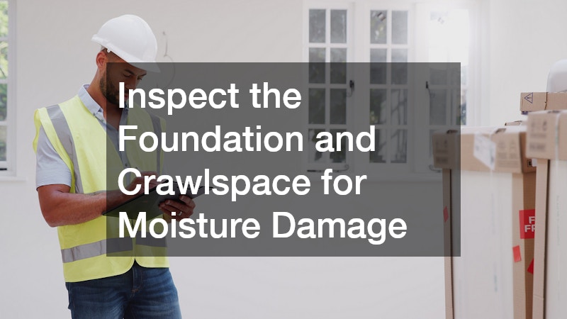 Inspect the Foundation and Crawlspace for Moisture Damage