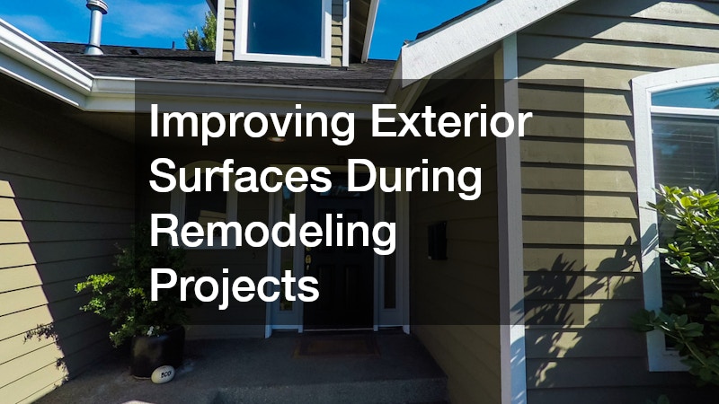 Improving Exterior Surfaces During Remodeling Projects