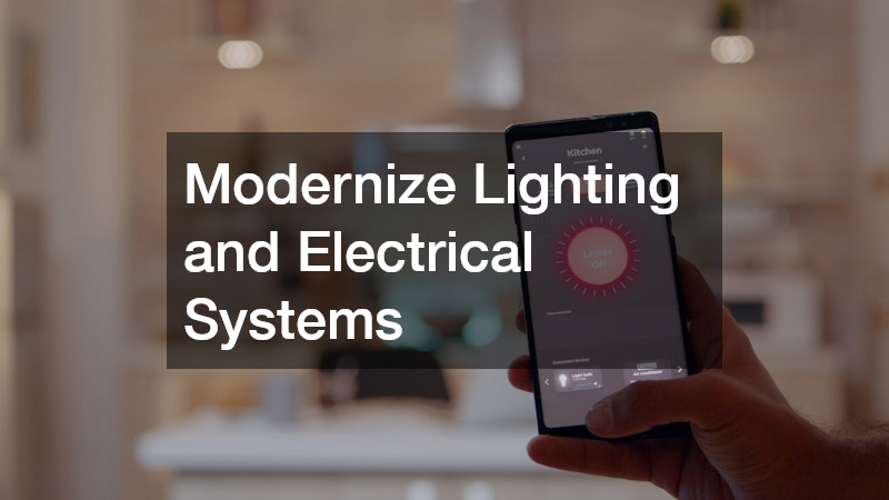 Modernize Lighting and Electrical Systems