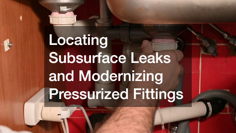 Locating Subsurface Leaks and Modernizing Pressurized Fittings