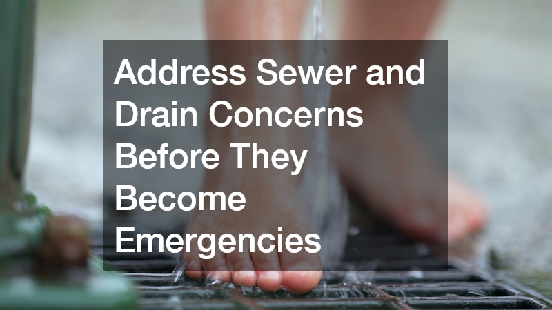 Address Sewer and Drain Concerns Before They Become Emergencies