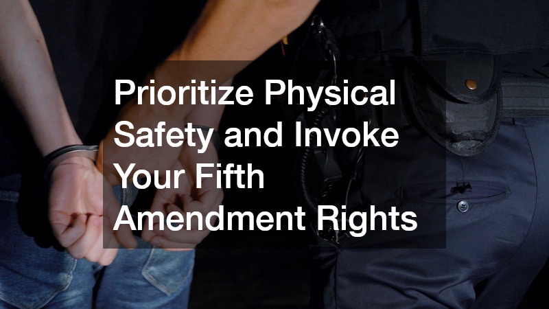 Prioritize Physical Safety and Invoke Your Fifth Amendment Rights