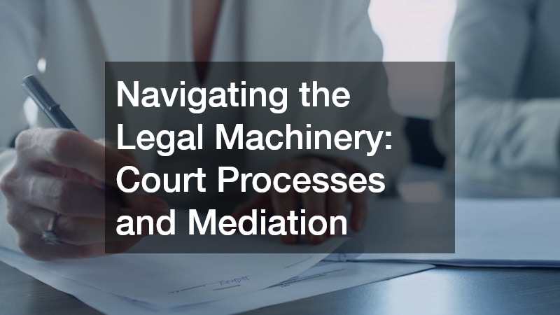 Navigating the Legal Machinery: Court Processes and Mediation
