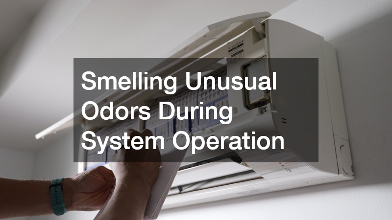 Smelling Unusual Odors During System Operation
