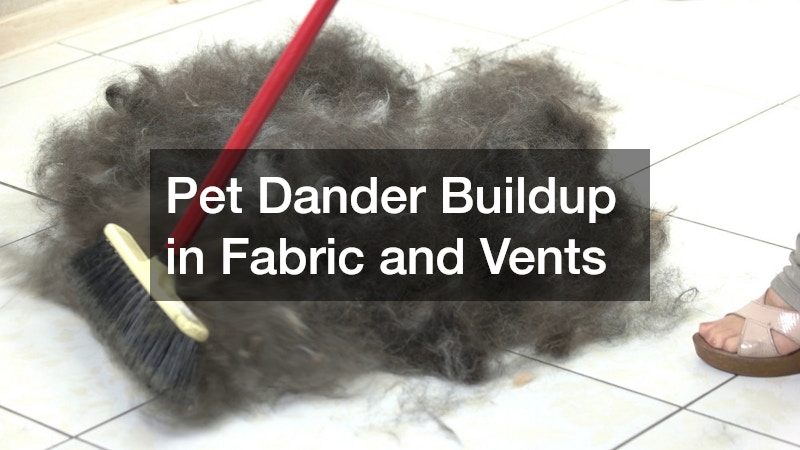 Pet Dander Buildup in Fabric and Vents