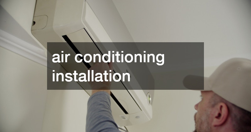 air conditioning installation