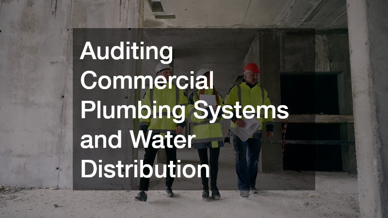 Auditing Commercial Plumbing Systems and Water Distribution