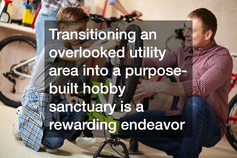 Transitioning an overlooked utility area into a purpose-built hobby sanctuary is a rewarding endeavor