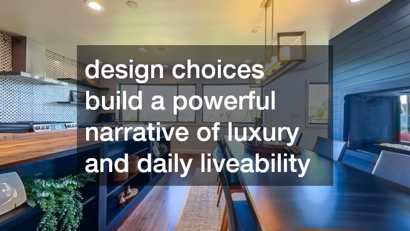 design choices build a powerful narrative of luxury and daily liveability