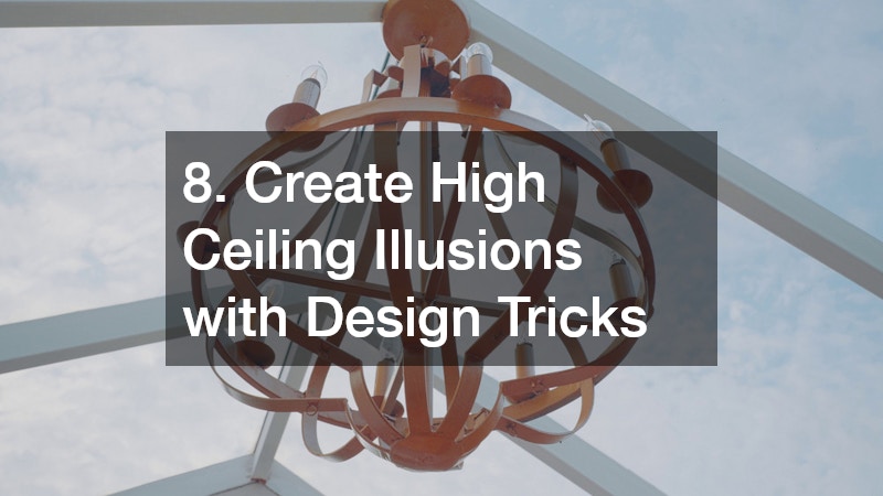 8. Create High Ceiling Illusions with Design Tricks