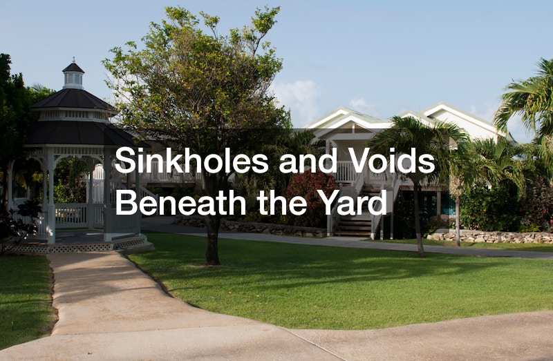 Sinkholes and Voids Beneath the Yard