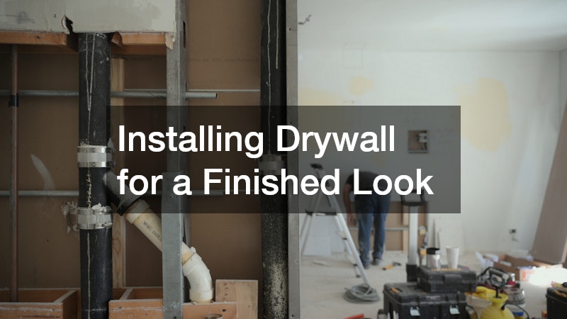 Installing Drywall for a Finished Look