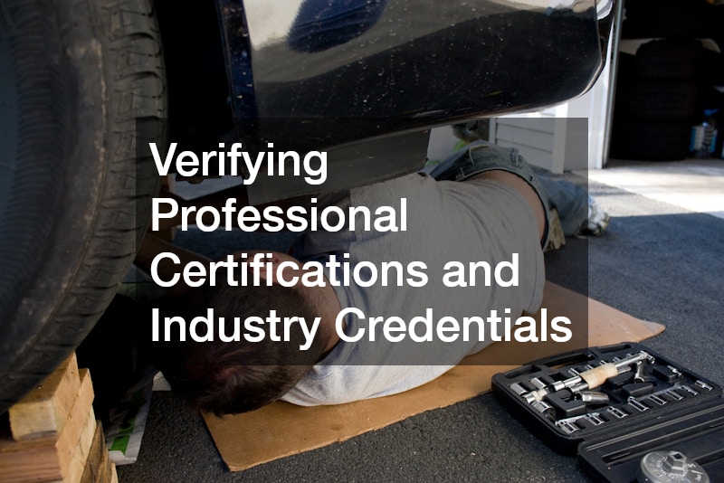 Verifying Professional Certifications and Industry Credentials