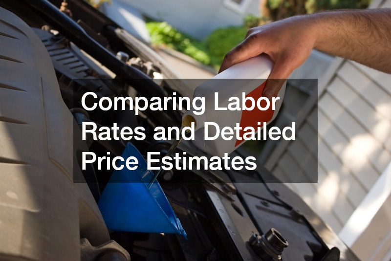 Comparing Labor Rates and Detailed Price Estimates