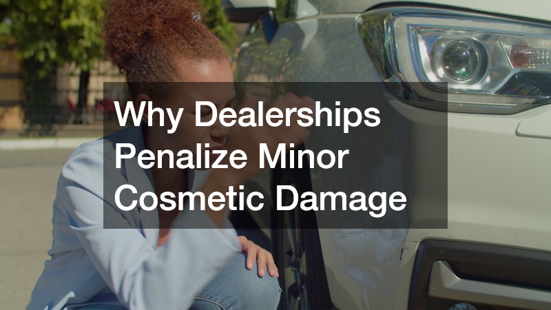 Why Dealerships Penalize Minor Cosmetic Damage