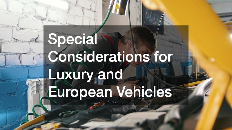 Special Considerations for Luxury and European Vehicles