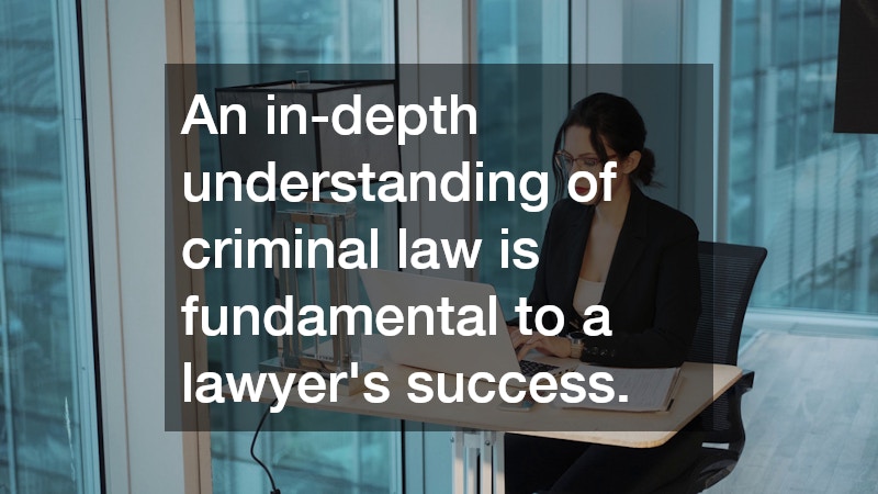 An in-depth understanding of criminal law is fundamental to a lawyer
