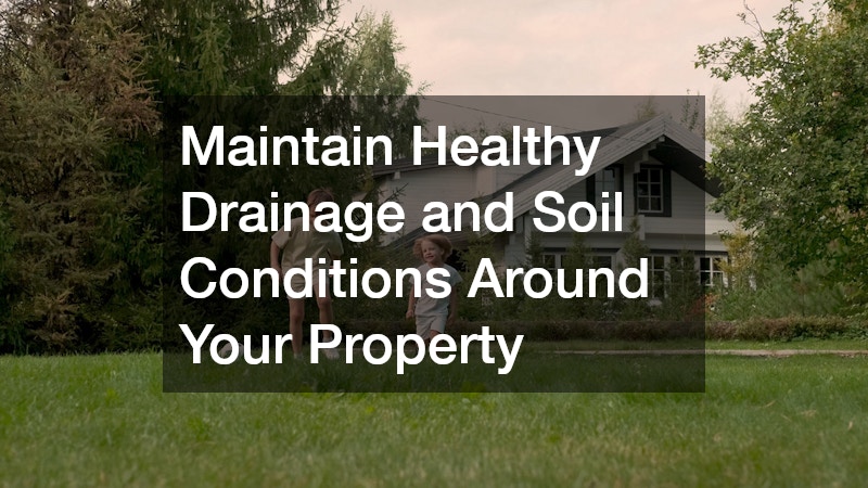 Maintain Healthy Drainage and Soil Conditions Around Your Property