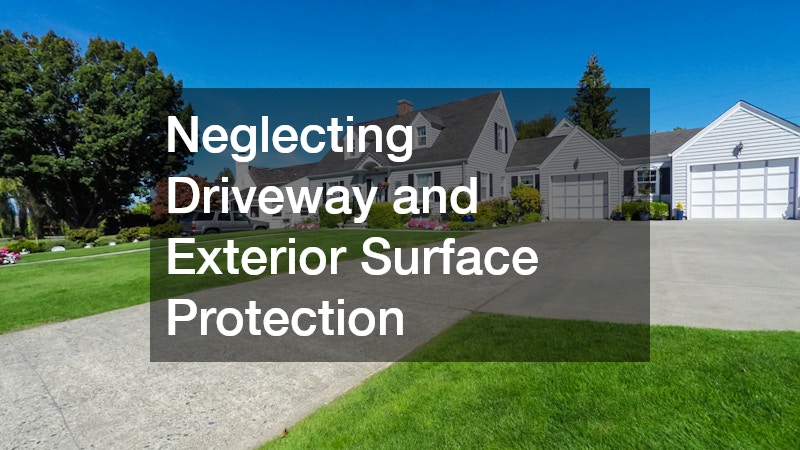 Neglecting Driveway and Exterior Surface Protection