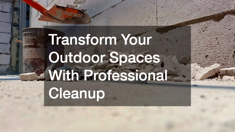 Transform Your Outdoor Spaces With Professional Cleanup