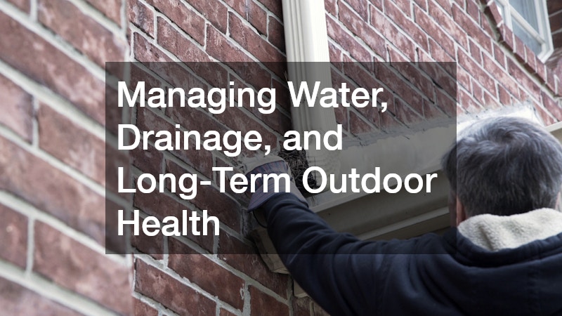 Managing Water, Drainage, and Long-Term Outdoor Health