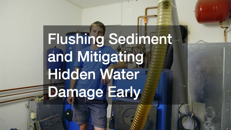 Flushing Sediment and Mitigating Hidden Water Damage Early