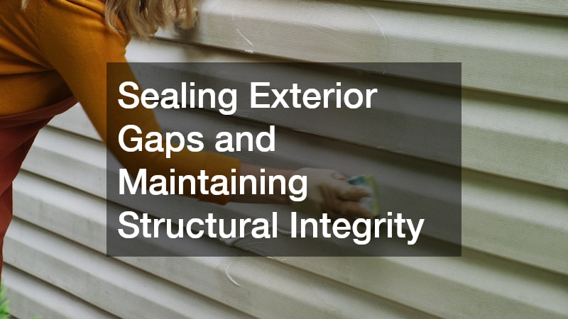 Sealing Exterior Gaps and Maintaining Structural Integrity