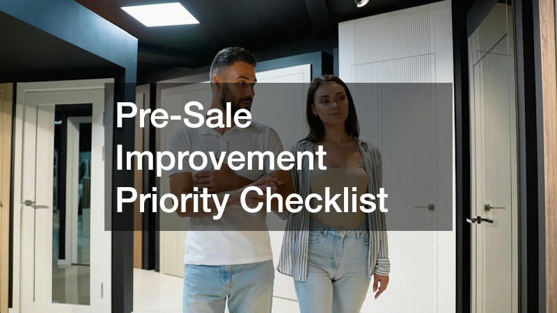 Pre-Sale Improvement Priority Checklist