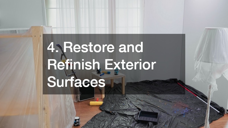 4. Restore and Refinish Exterior Surfaces