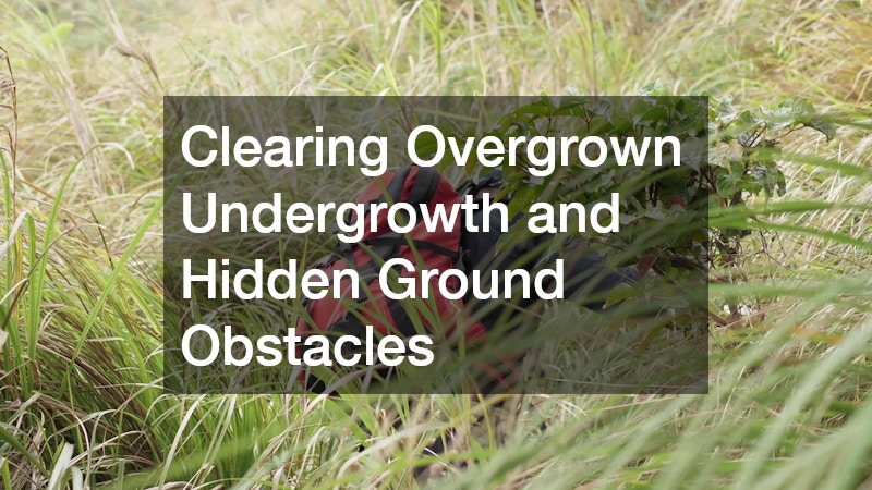 Clearing Overgrown Undergrowth and Hidden Ground Obstacles