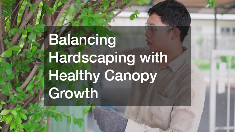 Balancing Hardscaping with Healthy Canopy Growth