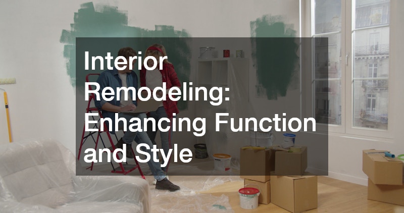 Interior Remodeling: Enhancing Function and Style