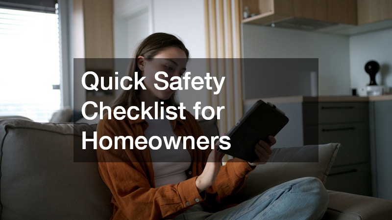 Quick Safety Checklist for Homeowners