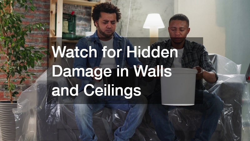 Watch for Hidden Damage in Walls and Ceilings