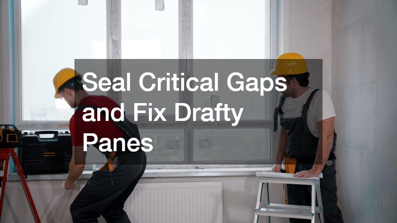 Seal Critical Gaps and Fix Drafty Panes