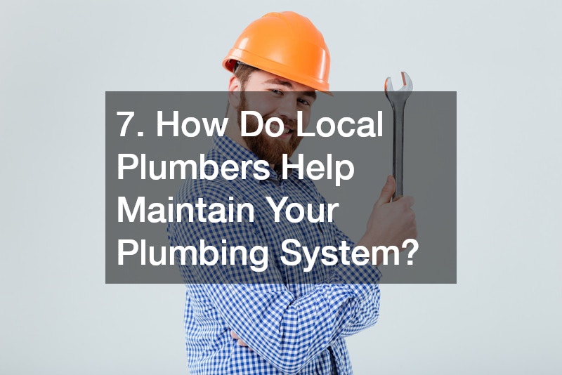 7. How Do Local Plumbers Help Maintain Your Plumbing System?