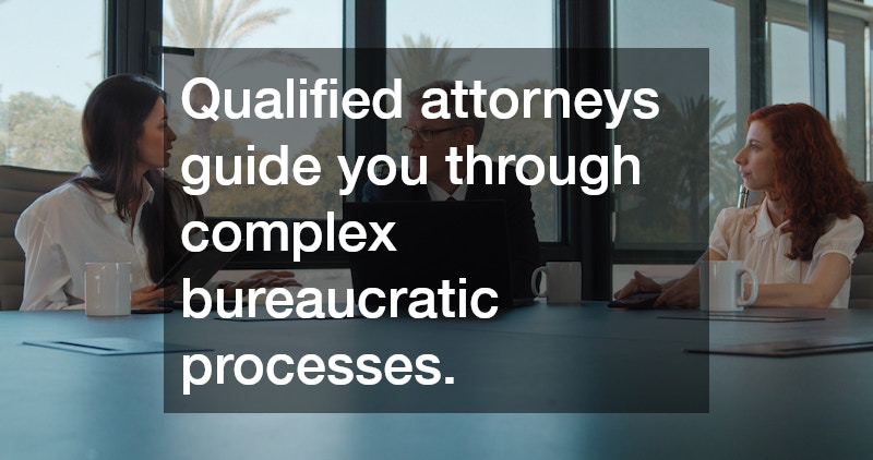 Qualified attorneys guide you through complex bureaucratic processes.