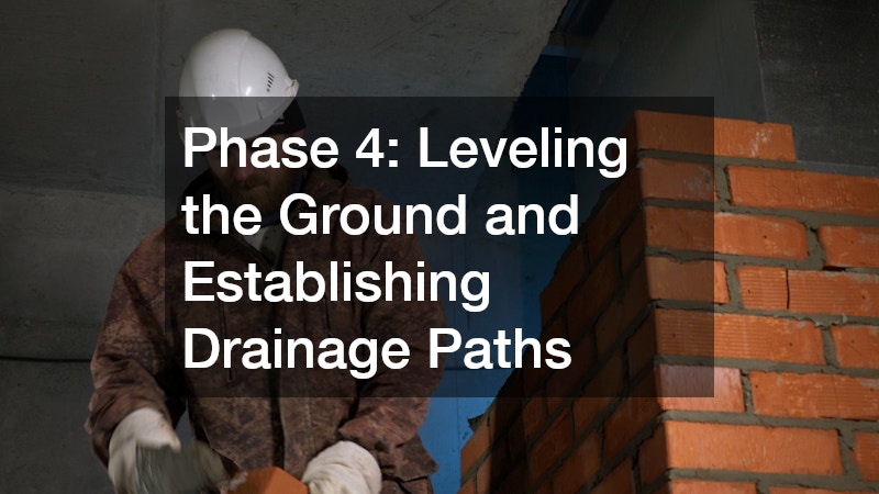 Phase 4: Leveling the Ground and Establishing Drainage Paths
